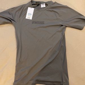New Grey Medium Gymshark Combat Rashguard.